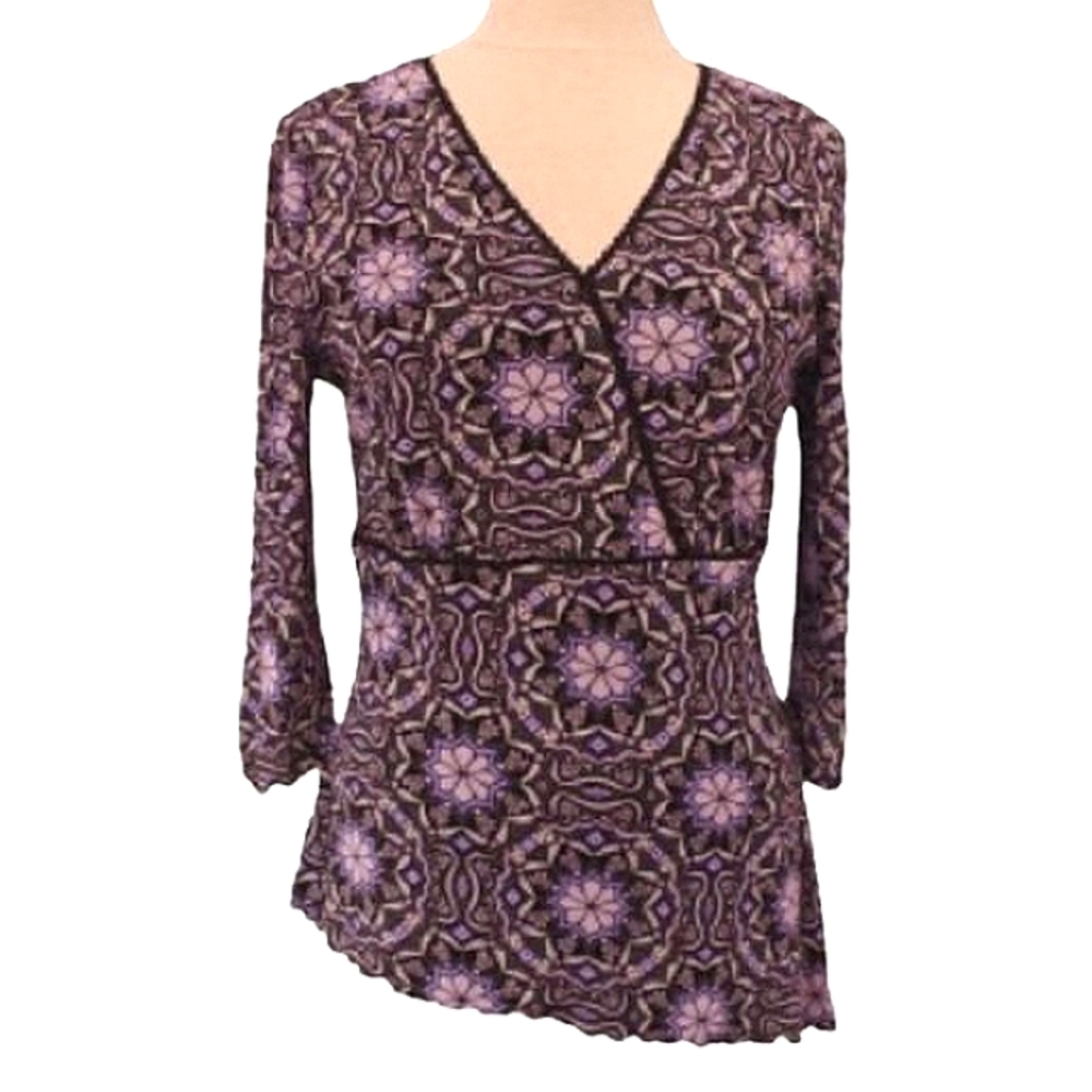 Style & Co. Lightweight Asymmetric Top- Sz. Med